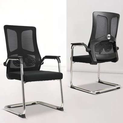 Office Chair : Metallic Conference Fabric Office Chair image 6