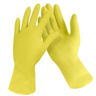 RUBBER GLOVES for cleaning and plumbing image 1