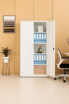 Office Cabinet: 2 Long Door Adjustable Shelves Cabinet image 1