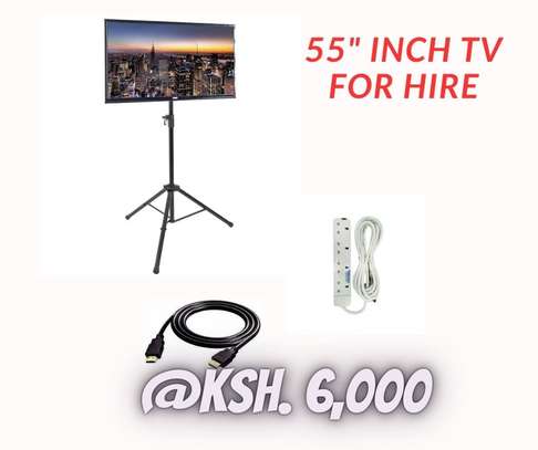 Hire TV screen, 55 inches image 1