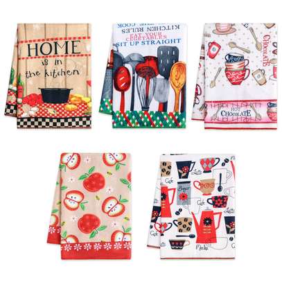 6pc Themed Kitchen Cloth/ Towel Set image 2