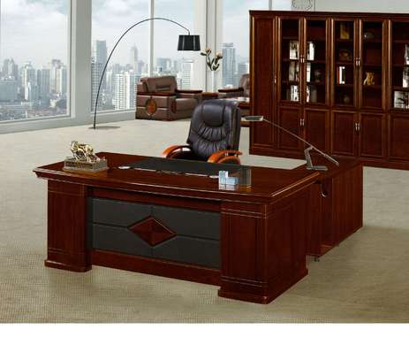Mahogany 1.8m Executive Ceo Office Desk With Storage image 8