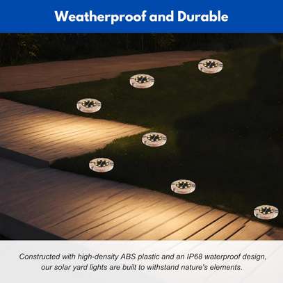 8 Pack Solar  marble Ground Lights for lawn pathway garden image 5