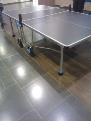 Foldable high quality Table Tennis with wheels image 2