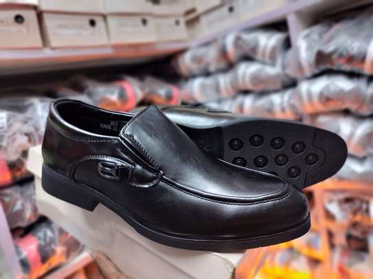 Empire Design Leather Official Shoes Men Black Slipon Shoes image 2