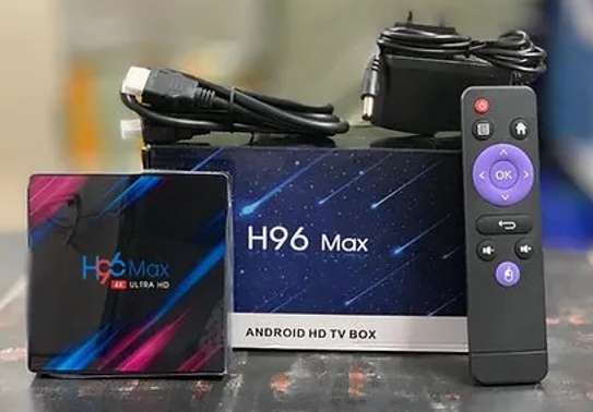 H96 Max 4K Android TV Box 4GB RAM, 32GB Storage. image 1