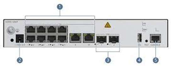 Huawei 10*GE ports, 2*10GE SFP+ ports, built-in 128 license image 1