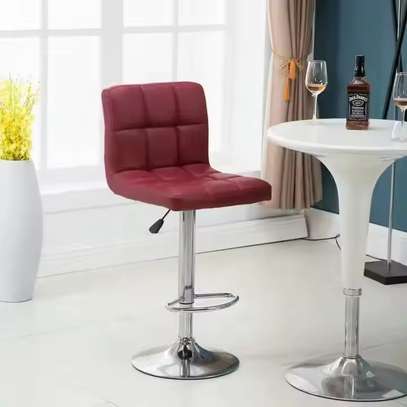 Adjustable Counter Leather Stool image 9