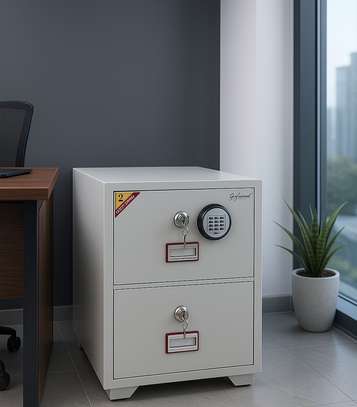 Office Cabinet: Modern 2-Drawer Office Safe Cabinet image 1