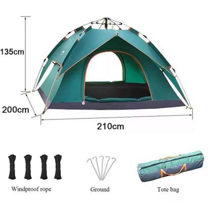 4 People Automatic waterproof Camping Tent image 1