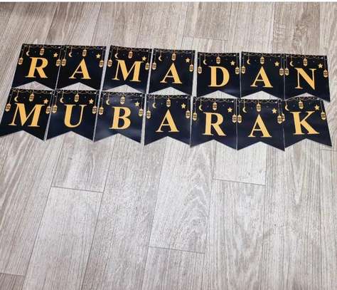 Ramadan Mubarak paper banner image 3