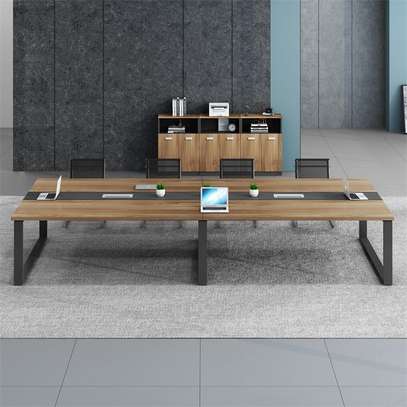 Modern Luxury 12-Seater Conference Table –Wood Finish image 3