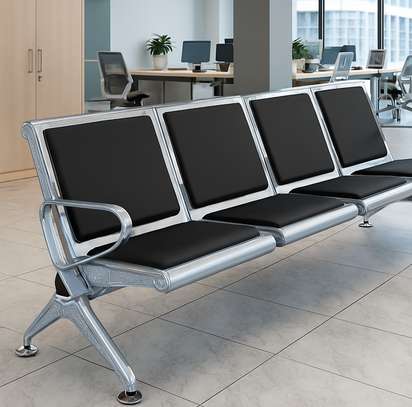 Office Bench: Heavy Duty 4-Seater Padded Office Bench image 4