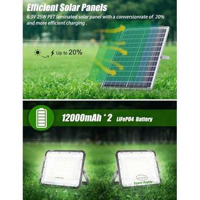 100W Outdoor Sensor And Solar FloodLight With SolarPanel And Remote Control image 2
