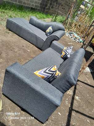 Grey 6seater sofa set available for sale image 2
