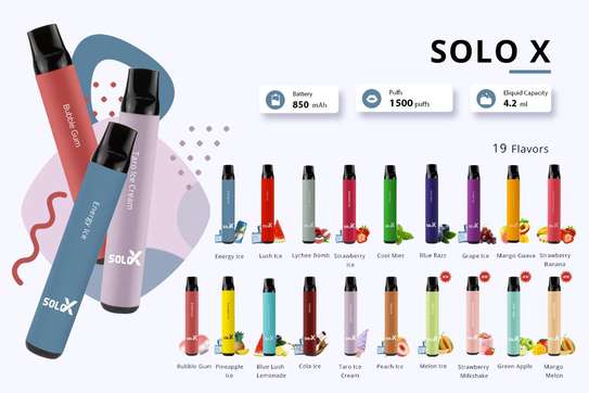 Solo X Disposable Vape (8 Flavors) image 1