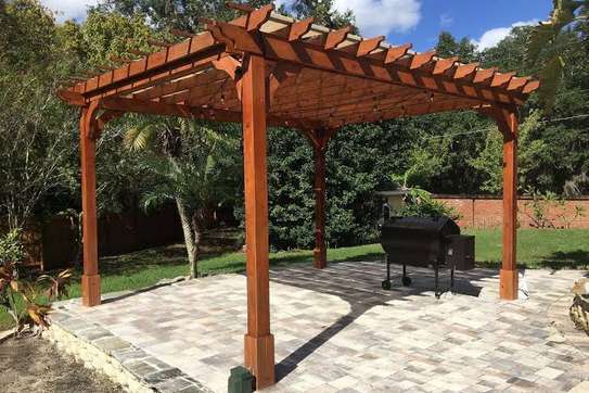 Pergolas timber supply(shaped ,smoothened&sanded) image 4