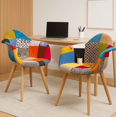 Office Chair: Multicolored Home Office Eames Chair image 1