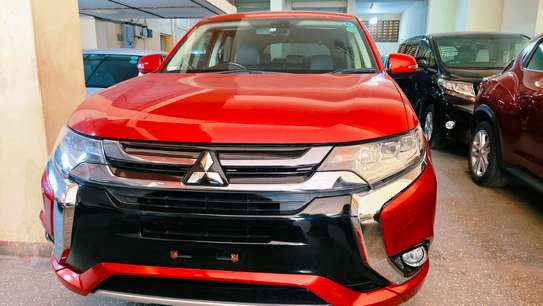 Mitsubishi outlander PHEV hybrid red 2017 image 1