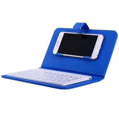 ♦️Bluetooth keyboard and cell phone leather case pouch cover image 5
