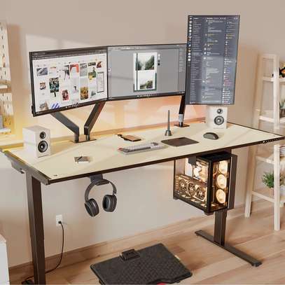 Office Desk: Adjustable Computer Desk Gaming And Home Table image 3