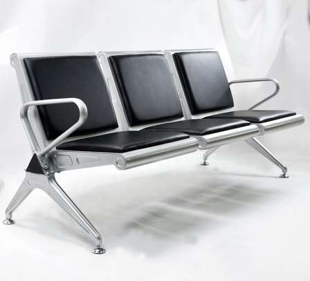 3 Seater Aluminum Strong Reception Waiting Bench image 5