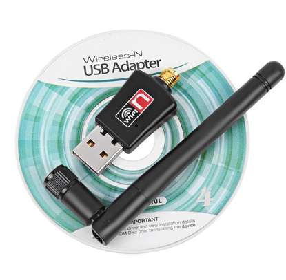 USB Wireless Wifi Dougle with Antenna 300mbps. image 1