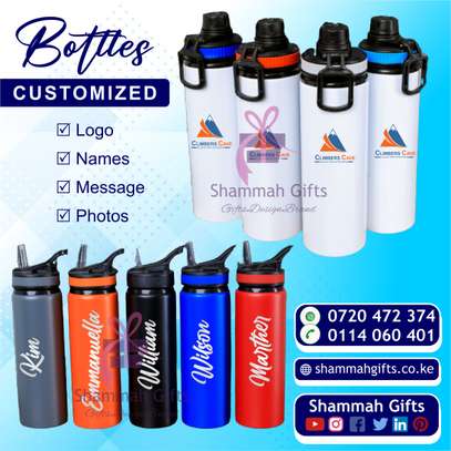 RECYCLABLE METALLIC WATER BOTTLES FULL COLOR BRANDED image 3