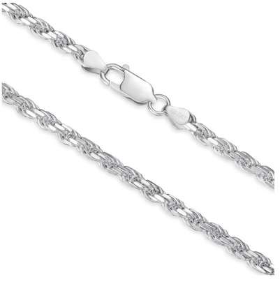 Silver Necklace Solid 925 Italian Collection, RC image 2