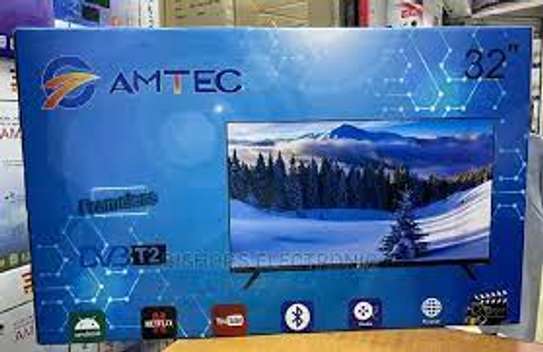 AMTEC 32 INCH SMART FRAMELESS ANDROID TV NEW image 2
