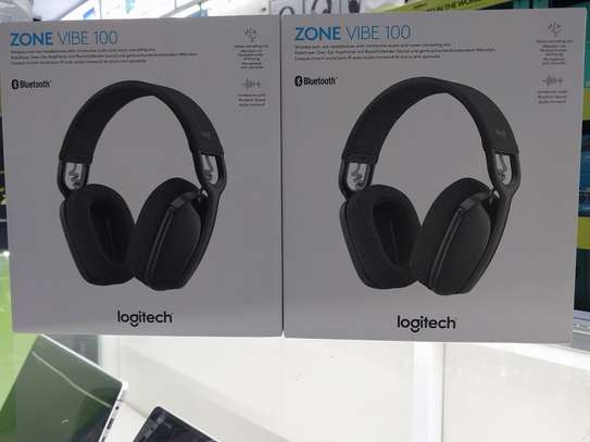 Logitech Zone Vibe 100 Wireless Headset (Graphite) image 1