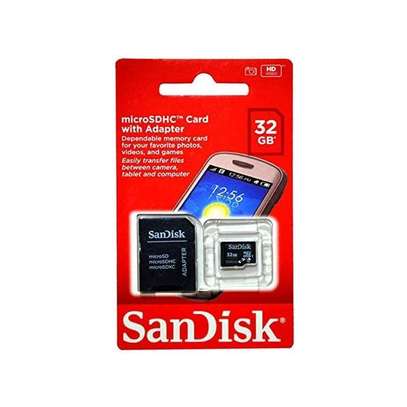Sandisk 32GB Memory Card With SD Adapter image 1