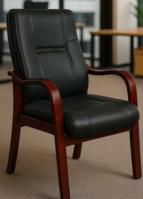 Office Chair: High-Back Padded Office Seat image 2