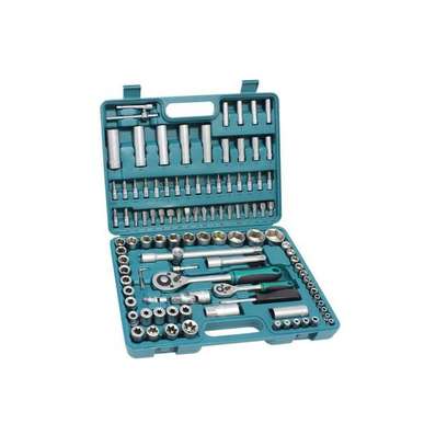 Socket Wrench 108 Pieces Tools Tool Box Ratchet Box Ratchet Box nut Box bit Set Tool Set + case image 1