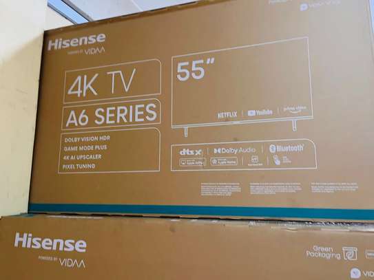 HISENSE 55 INCHES SMART 4K FRAMELESS TV image 3