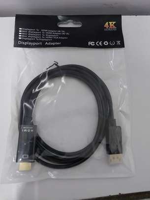 DisplayPort To HDMI (28AWG) Cable 4K With Latch image 1