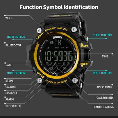 SKMEI 1227 Bluetooth Tactical waterproof sports smart watch image 1