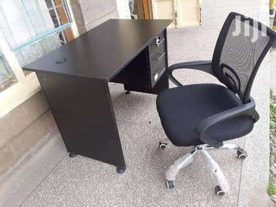 Study desk with study adjustable chair image 1