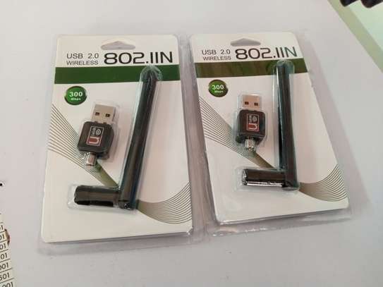 802.11n 300mbps USB WiFi Dongle With Antenna image 1