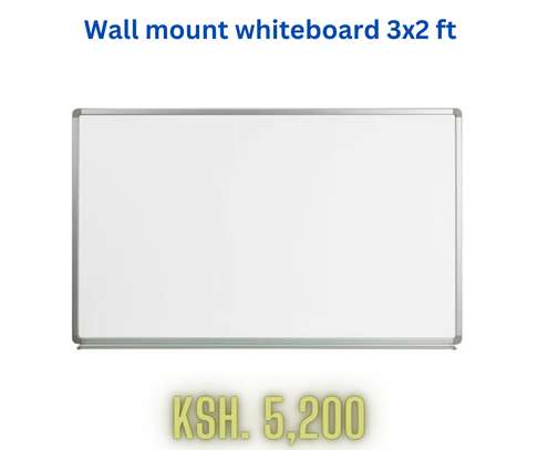 Wall mount whiteboard 3x2 ft image 1