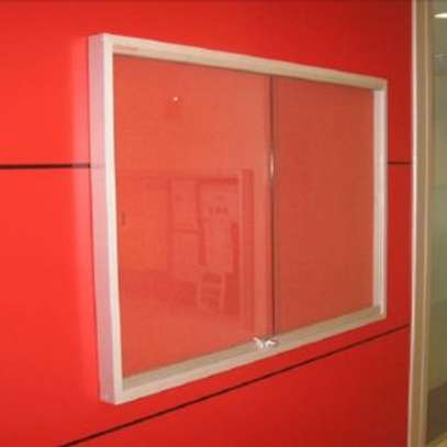 6 x 4ft Noticeboards with  lockable Glass door image 1
