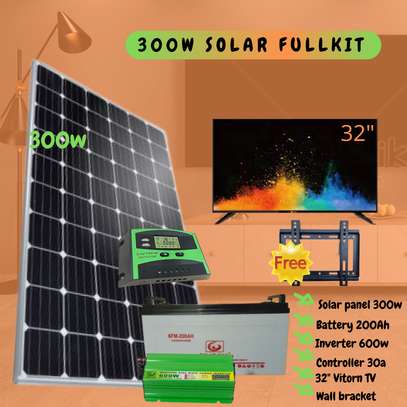 Sunnypex 300W Solar Panel Fullkit With 32" Vitron TV image 1