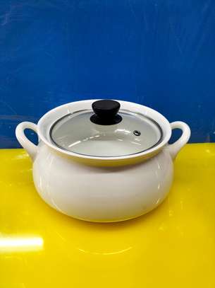 Pot*Ceramic with Glass Lid*2L image 1