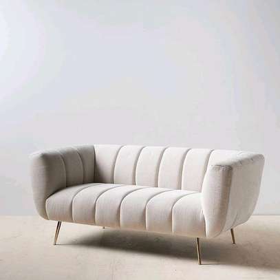 2 seater piping modern design sofa image 1