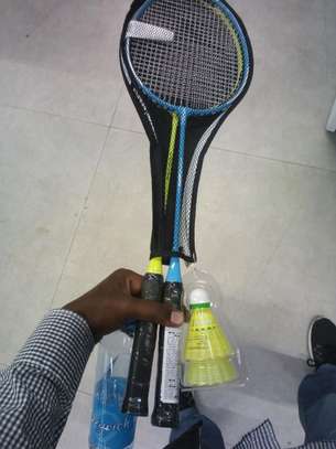 Adult badminton set 2 rackets 2 shuttle corks image 6