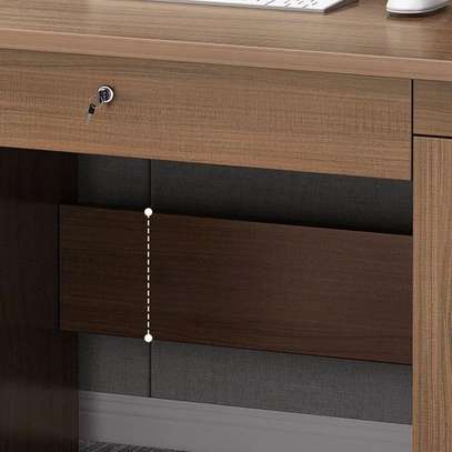 Office Desk: Executive Office Desk With Locking Drawers image 3