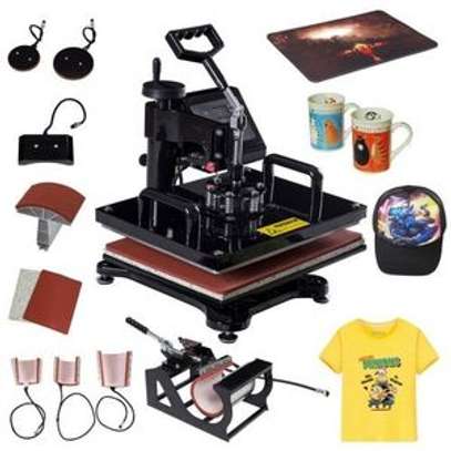 8-in-1 Combo Heat Presses Transfer Machine for T-shirt Mug Cup Hat Cap image 4