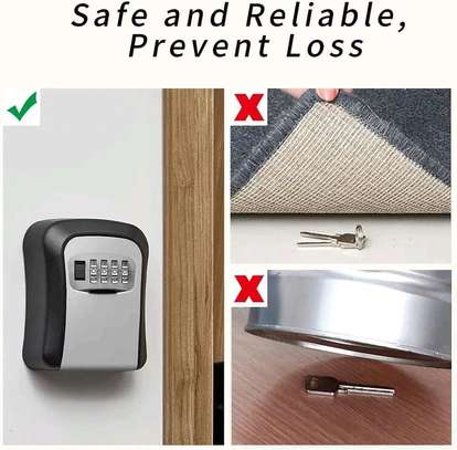 Weatherproof Wall-mounted Key Safe Password  Key lock box image 3