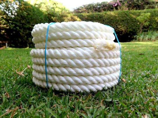 ONLY HAVE ONE LEFT TO SELL! Nylon Twisted Rope / Nylon 3-Strand Rope / White Nylon Rope! image 1