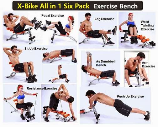 Six pack Care Bench with pedals and waist twister image 2